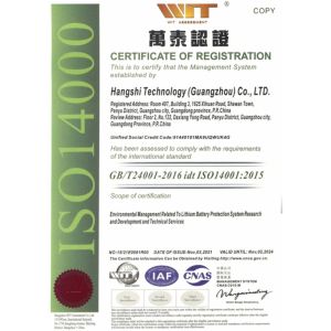 Helith Technology (Guangzhou) Co., Ltd. Certifications