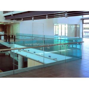 Quality Tinted Tempered Architectural Glass Balustrade Frameless Glass Fencing for sale