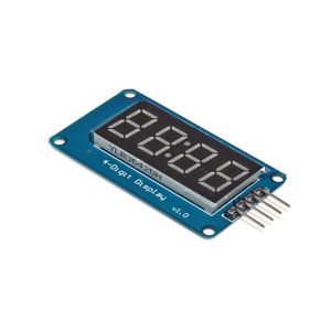 Four Bits LED Clock Display 4 Pins 42 * 24 * 12mm Level Control Interface