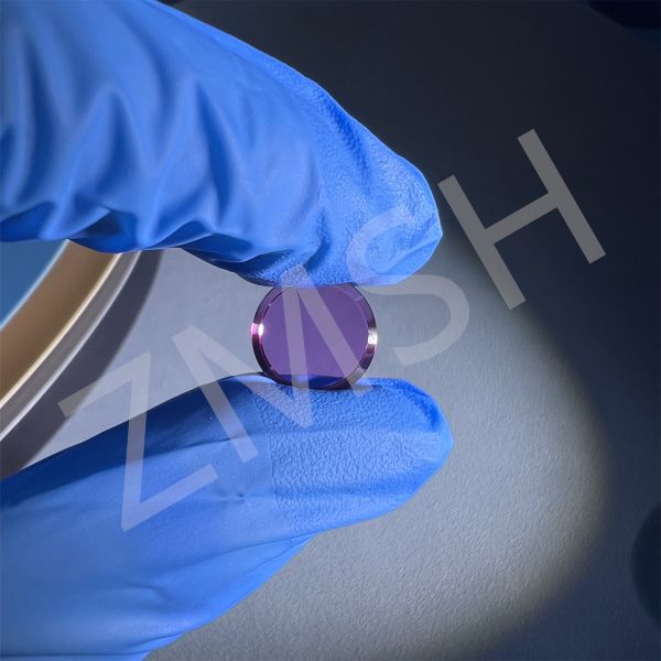 Sapphire Optical Windows Violet Windows Purple Application Watch Case Well-Polished High-Hardness Optical Use