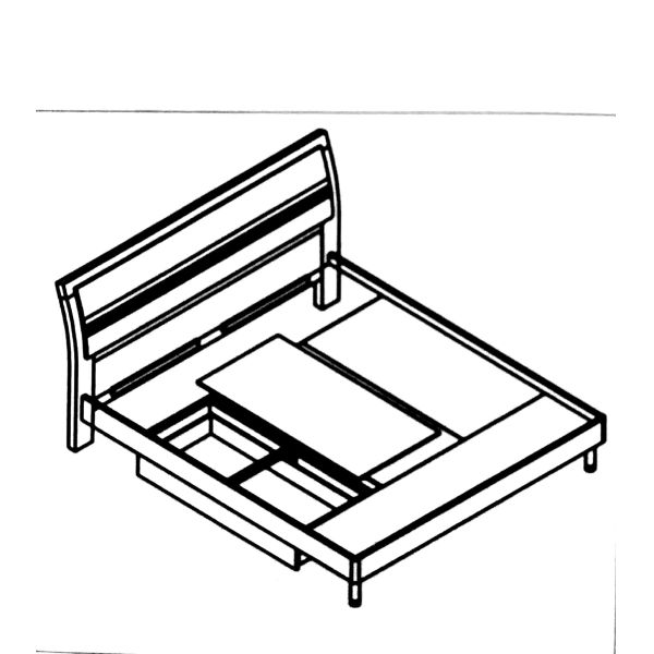 Metal Legs Full Bedroom Furniture Sets / Contemporary Bedroom Furniture