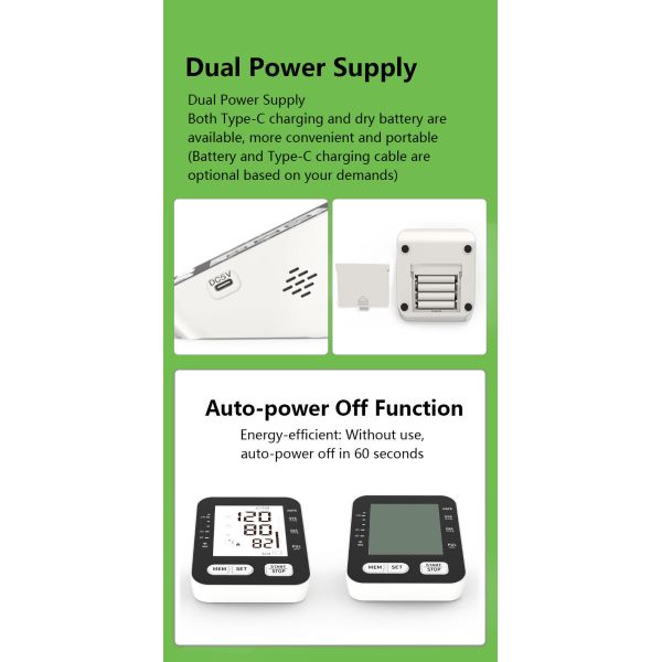 Upper Arm Blood Pressure Monitor Easy To Read Display For Hassle Free Home Use