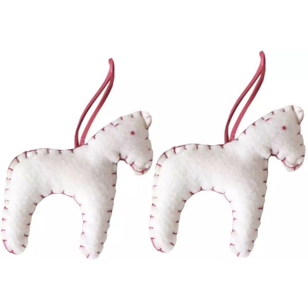 Christmas Decorations 100% Handmade Wool Felt Craft