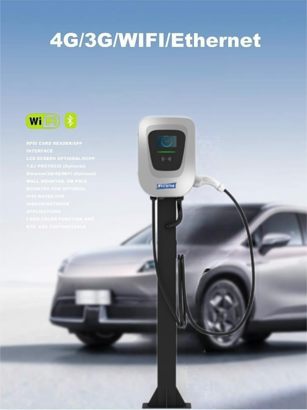 Residential Car Charging Station Type 2 Ev Home Charger Point 220v 32a 1 Phase 7kw 11kw