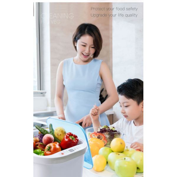 12.8L Household Fruit Vegetable Cleaner Sterilizer With Ultrasonic / Ozone Technology