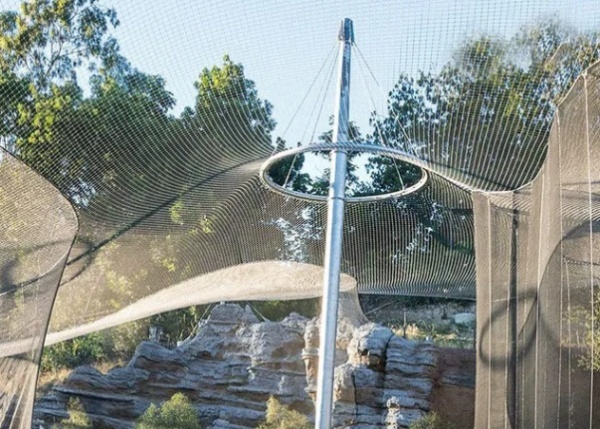 316 Stainless Steel Cable Wire Rope Netting 3.2mm Diameter For Zoo Fences