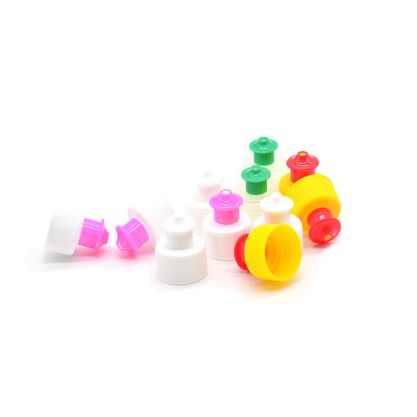 28mm Plastic Child Push Pull Cap Cosmetic Bottle Caps