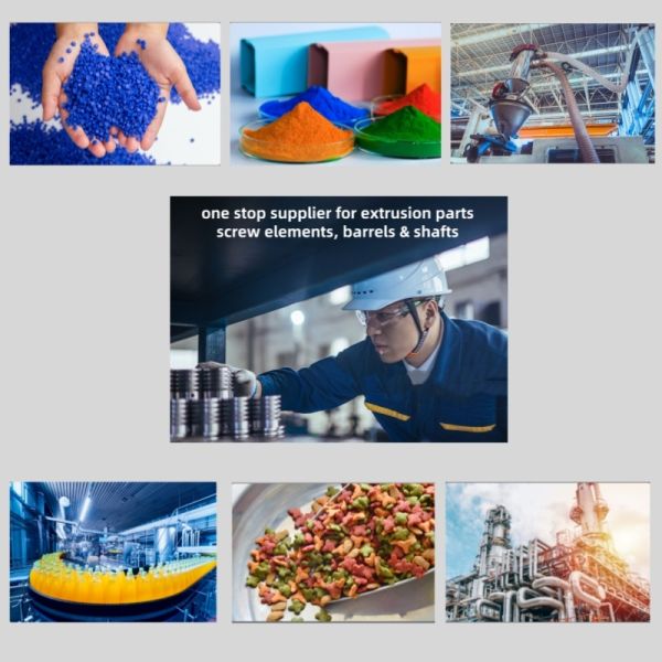 Extruder parts Screw Segment barrel and liner for Plastic resin mixing, compounding and granulation with halogen-free flame retardant