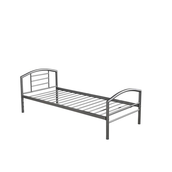 Home Furniture Metal Single Bed Classic Design For Bedroom Space Saving