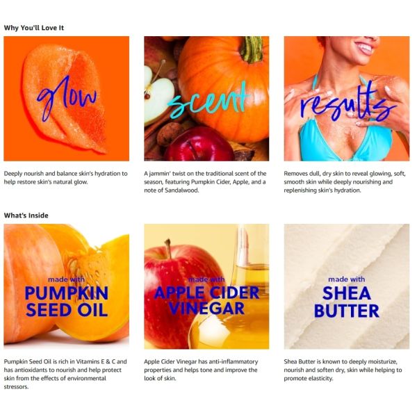 Tree Hut Pumpkin Pop Shea Sugar Scrub ingredients