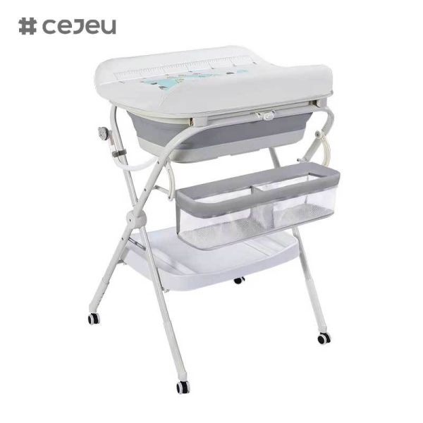 CJ-QC6605-1 Three-In-One All-In-One Care Table for Newborn Babysitting Bathing Washing for Mobile Diapering-Baby Bath Products Wholesale