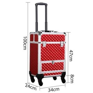 Quality Large Capacity Aluminum Makeup Case With 4 Retractable Trays for sale