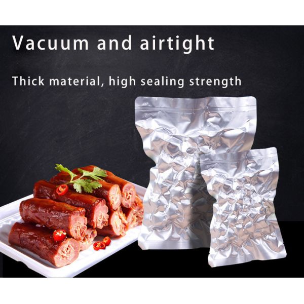 J01 Pure Aluminum Foil Vacuum Bag High Temperature Resistance Food Meat Storage Vacuum Packaging Bags
