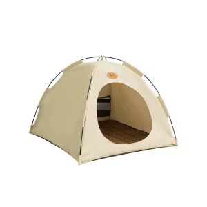 Detachable Canvas Pet Beds Portable Dog Tent House Customized