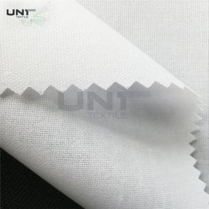 China Collars & Cuffs White Shirt Interlining Plain Weave With HDPE Coating on sale
