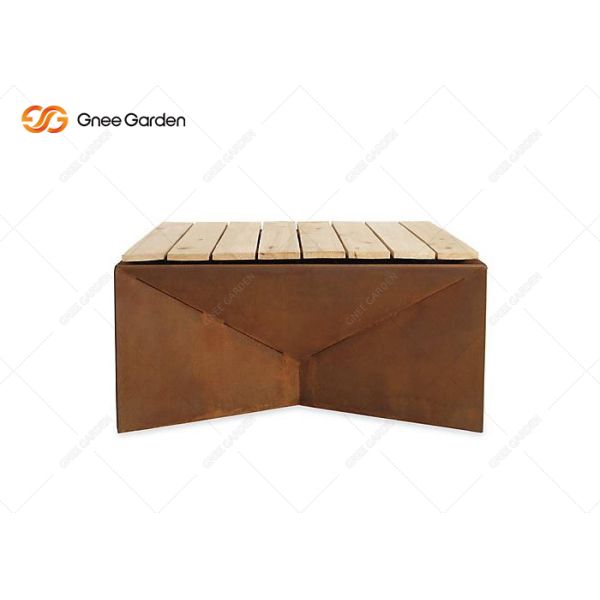 New Design Rusty Corten Steel Metal Camping Barbecue Fire Pit