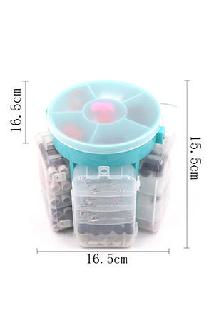 diy box sewing kit set 210 PCS Plastic Basket Large Size Household Sewing Kit Needle And Thread Tools