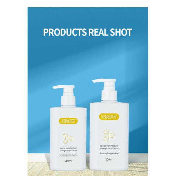 Matte White 200ml printed lotion packaging body wash pump lotion baby shampoo and conditioner bottle