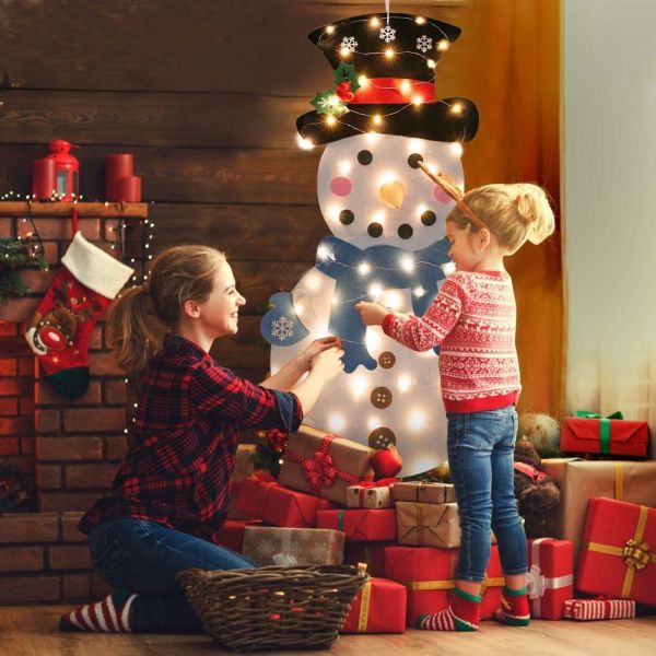 DIY Felt Snowman Funny Christmas Decorations , Christmas Ornament Crafts For Kids