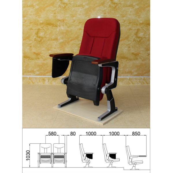 Dustproof Hypoallergenic Movie Theater Seating , Anti Fading Folding Cinema