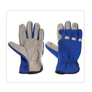 Quality Motorcycle Driving Cow Split Leather Safety Gloves for sale