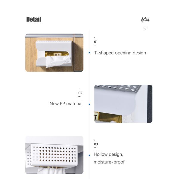 Silk Screen Plastic Kleenex Holder Pink Blue PS Facial Tissue Box