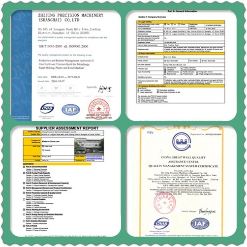 Zig Zag Industrial Knife Blades Packaging Machinery Cutting Food Bags With Anvil Knife