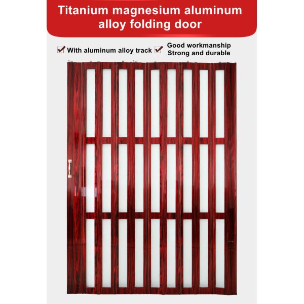 Fireproof Rail Free PVC Sliding Door Aluminum Alloy Track For Bathroom Kitchen