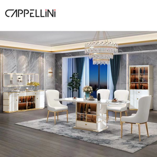 Modern White Glass Display Wine Cabinet Bar Living Room Furniture Storage Rack Luxury Wooden Wine Cabinet For The Home