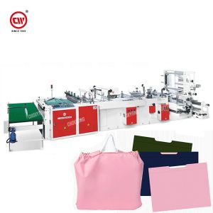 Quality LDPE drawstring handle shopping bag making machine for sale
