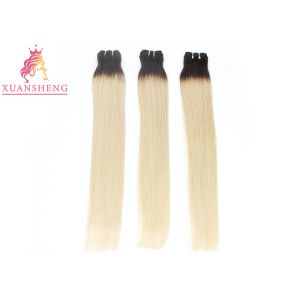 Quality Yellow Hair Straight Bundles Custom Made Real Hair Wigs No Shedding No Tangle Hair for sale