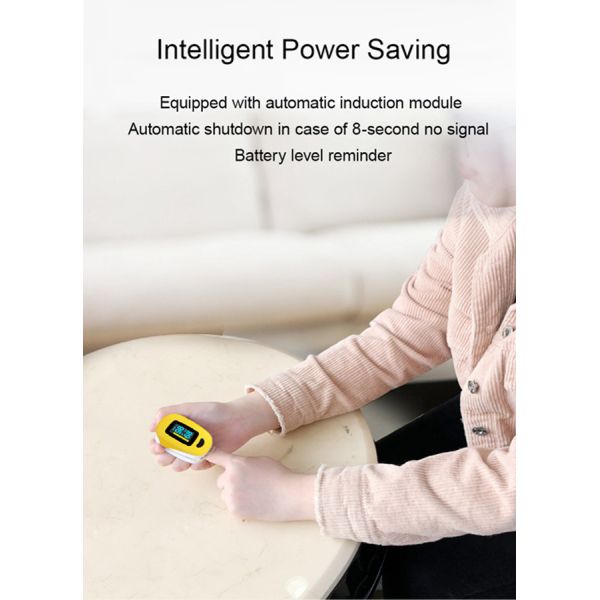 Medical Use Fingertip Pulse Oximeter Four Way Rotation