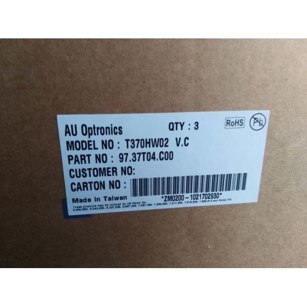 1920*1080 Pixels Widescreen LCD Computer Monitors AUO 37 Inch TV Display T370HW02 VC