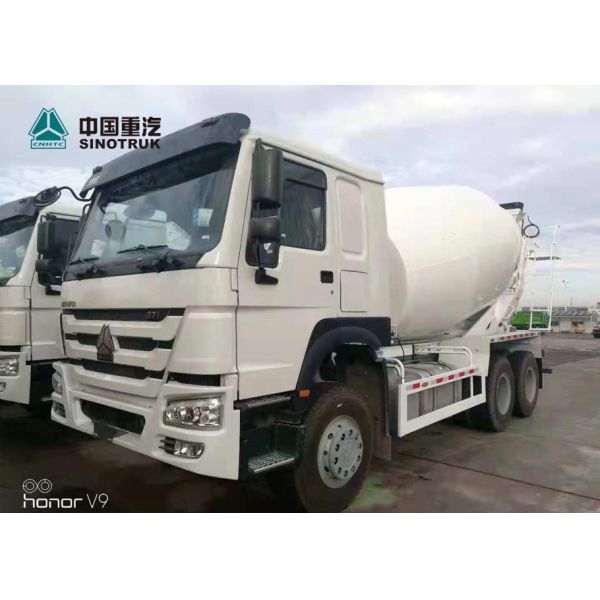 Euro 2 371hp SINOTRUK HOWO Concrete Agitator Truck 10 CBM Long Life Time