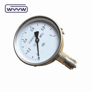 WYYW factory 100mm stainless steel price of pressure gauge