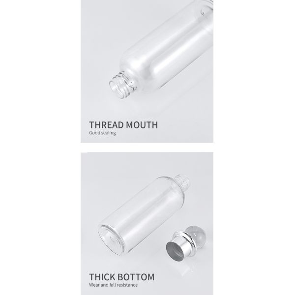 Customized Plastic Screw Cap Bottles Empty Pink Cosmetic Shampoo Packaging