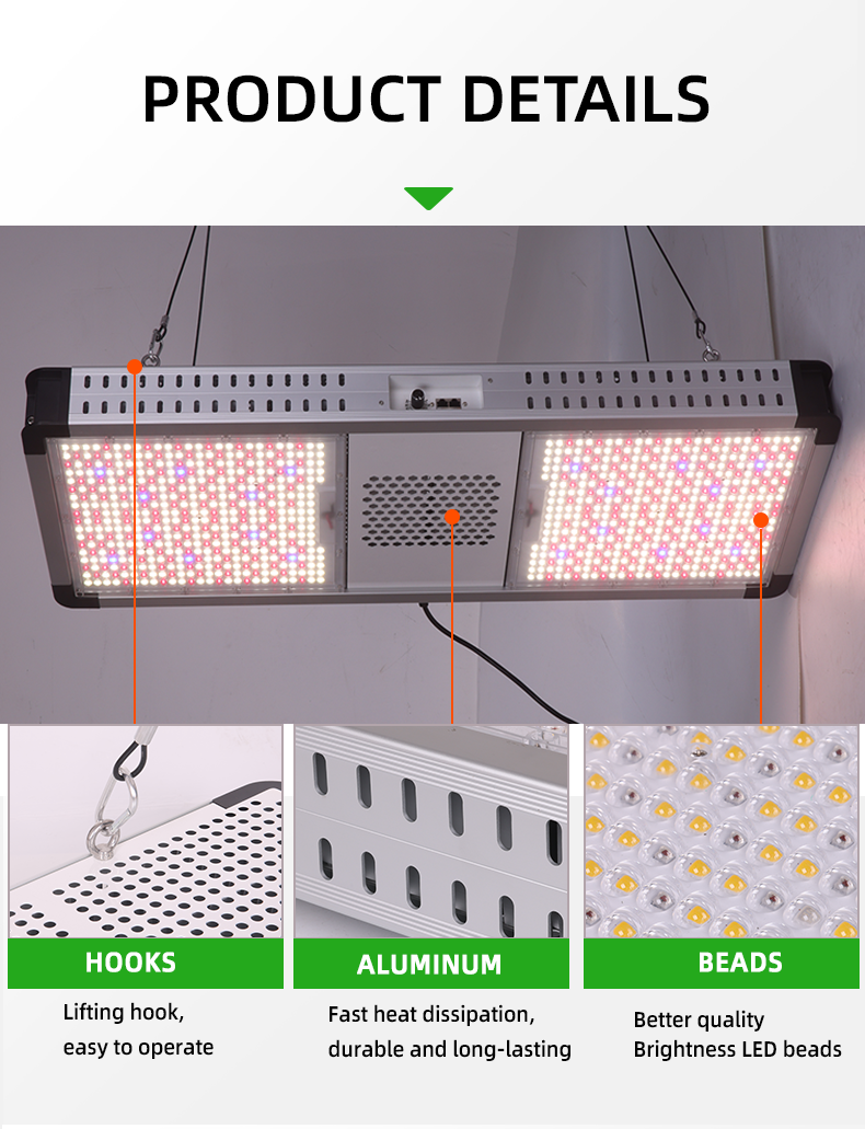 Dimmable Top LED Grow Lights Full Spectrum 800 Watt LED Grow Light