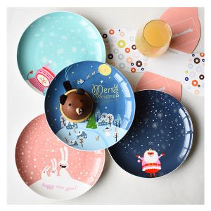 Quality Modern Elegant CMYK Printing 8.5inch Bone China Dinnerware Set for sale