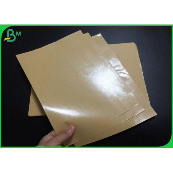 24inch 30inch 40gr 50gr 60gr Brown Paper Coated PE 1 Side For Food Paper Bags 