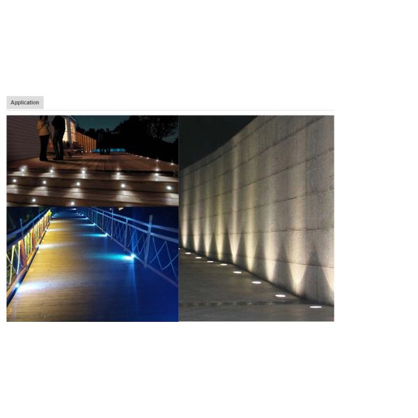 3W 100mm Diameter LED Underground Lights For Pond Pool