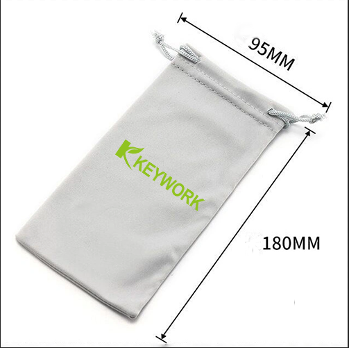 Microfiber Fabric OEM Drawstring Storage Bag Unisex Glasses Pouch