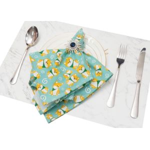 Cotton Linen Cartoon Cute Personalized Dinner Napkins