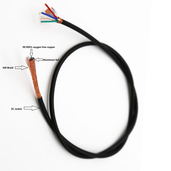 RVVP Shielded Flexible Fire Resistant Cable 4 Core Oxygen Free Copper 300/300V
