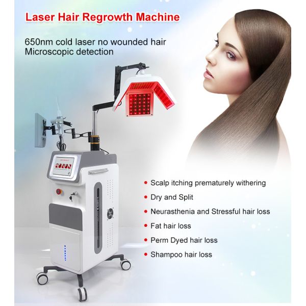 5 In 1 Laser Hair Growth Machine 650nm Diode Therapy Beauty Salon Equipment