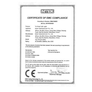 Kalon Optoelectronic Co., Ltd. Certifications