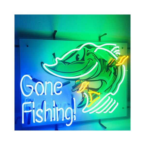 Custom Size Christmas Decoration Custom Neon Real Glass Tube Metal Frame Sign