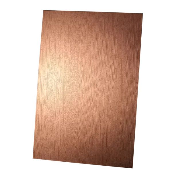 Colored Super Mirror Water Ripple Stainless Steel Sheet Brushed PVD Coating