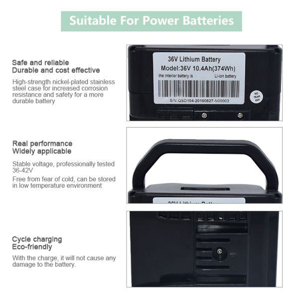 24V 36V 48V Rechargeable Lifepo4 Battery Pack Lithium Battery Pack For E Bike