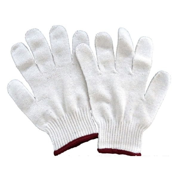 10 Gauges 50grams Natural White Work Cotton Gloves
