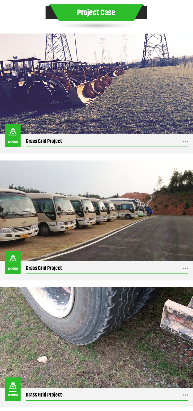 410x410mm Hdpe Green Porous Pavers Interlock Pp Lawn Grid Landscape Grass Paver